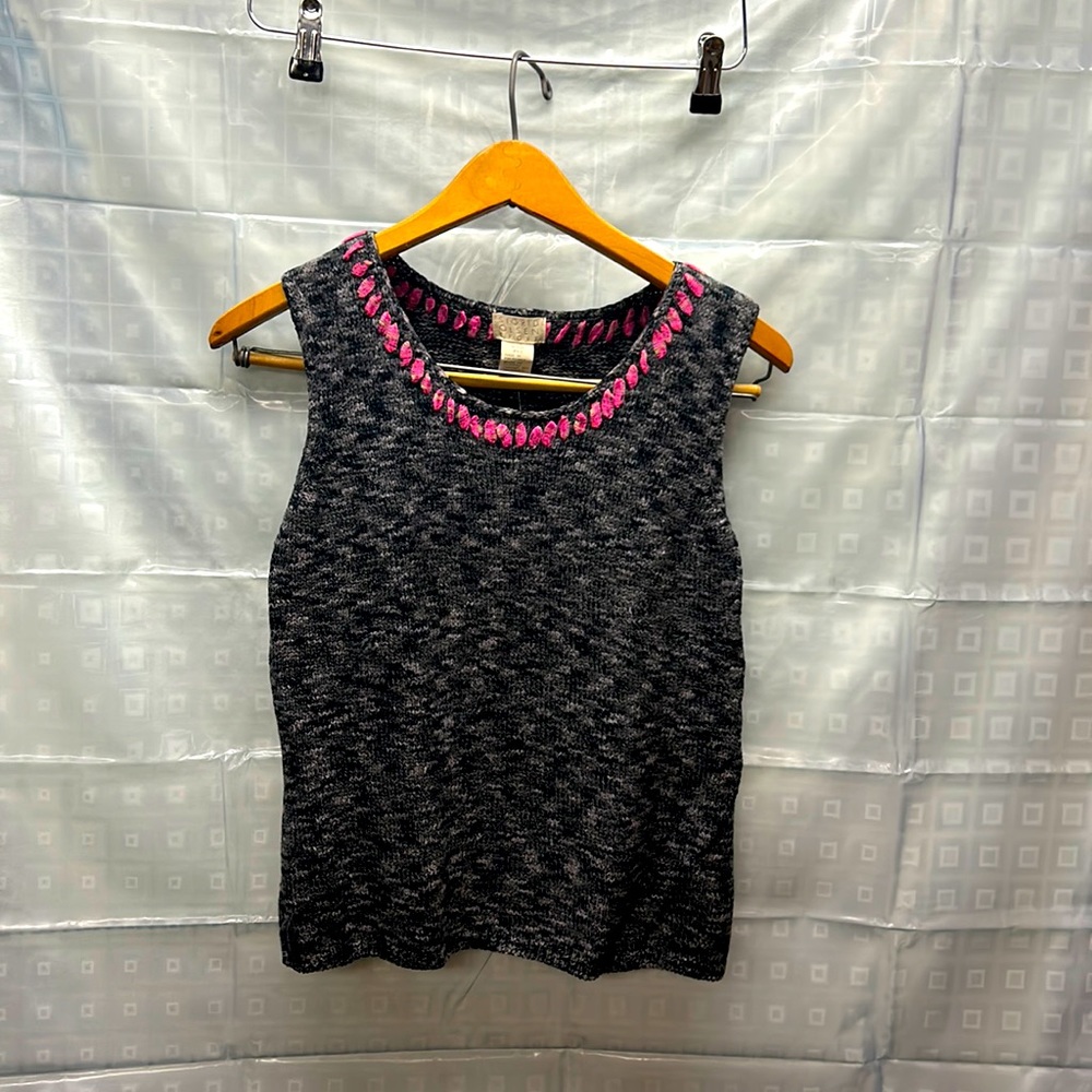 Sigrid Olsen Sport sleeveless knit top size petite M new with tag